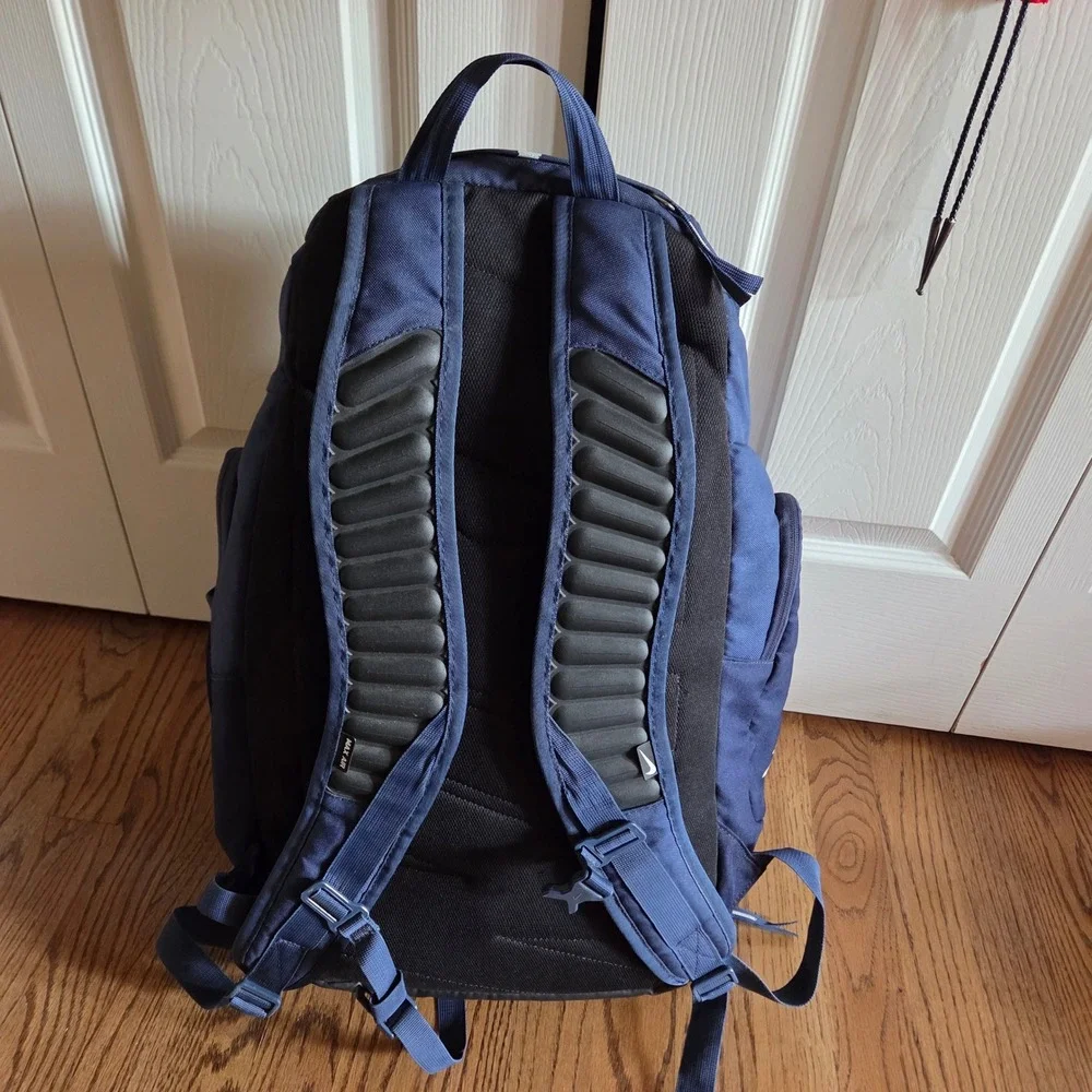 Nike Hoops Elite Pro Backpack Navy Blue Basketball Gym Shoe Compartment Laptop